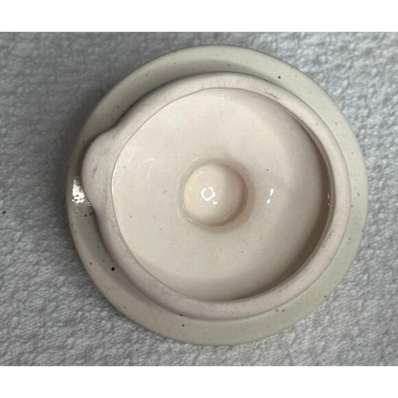 Stoneware Ceramic Creamer With Lid Blue Heart Design Unique Heart 7" - Picture 10 of 15